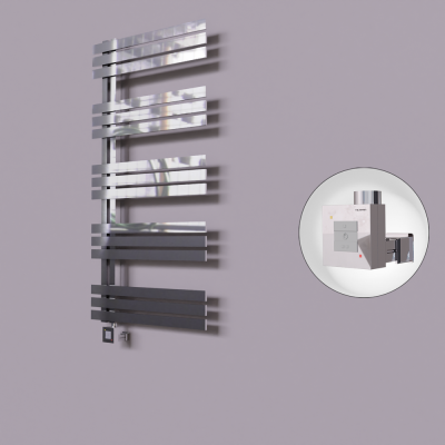 Radiva - Thames Dekoratif Elektrikli Havlupan 500x1200 Krom (KTX1 Termostat) 300W