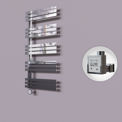 Radiva - Thames Dekoratif Elektrikli Havlupan 500x1200 Krom (KTX3 Termostat) 300W (1)