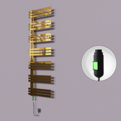 Radiva - Thames Dekoratif Elektrikli Havlupan 500x1800 Altın (On/Off Düğmeli) 600W (1)