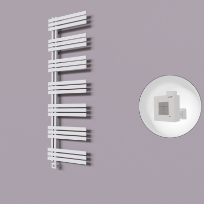 Radiva - Thames Dekoratif Elektrikli Havlupan 500x1800 Beyaz (KTX1 Termostat) 1000W (1)