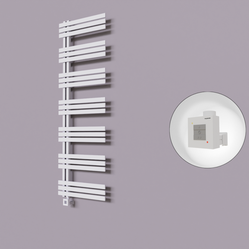 Thames Dekoratif Elektrikli Havlupan 500x1800 Beyaz (KTX1 Termostat) 1000W - 1THA05001800B1TEB100
