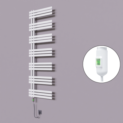 Radiva - Thames Dekoratif Elektrikli Havlupan 500x1800 Beyaz (On/Off Düğmeli) 900W (1)