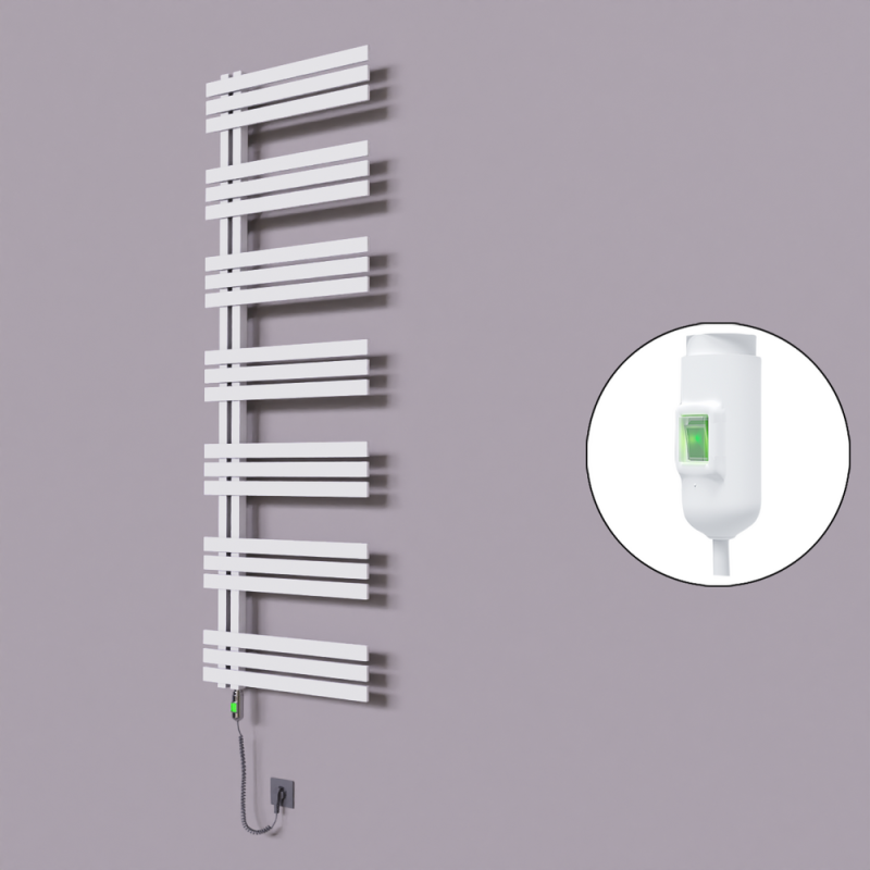 Thames Dekoratif Elektrikli Havlupan 500x1800 Beyaz (On/Off Düğmeli) 900W - 1THA05001800B1TE1090