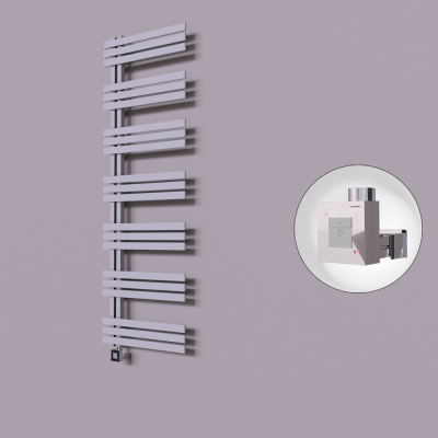 Radiva - Thames Dekoratif Elektrikli Havlupan 500x1800 Gri (KTX1 Termostat) 1000W