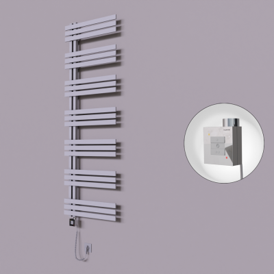 Radiva - Thames Dekoratif Elektrikli Havlupan 500x1800 Gri (KTX1 Termostat) 1000W Spiral Kablolu