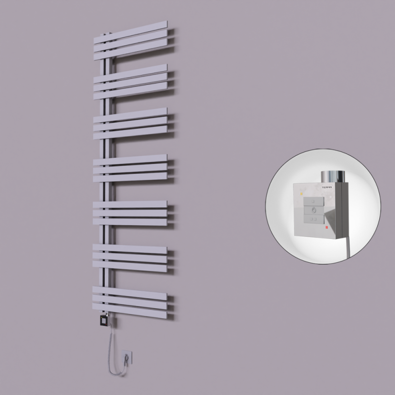 Thames Dekoratif Elektrikli Havlupan 500x1800 Gri (KTX1 Termostat) 1000W Spiral Kablolu - 1THA05001800B4TEB100-K