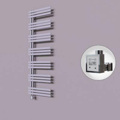 Radiva - Thames Dekoratif Elektrikli Havlupan 500x1800 Gri (KTX3 Termostat) 1000W