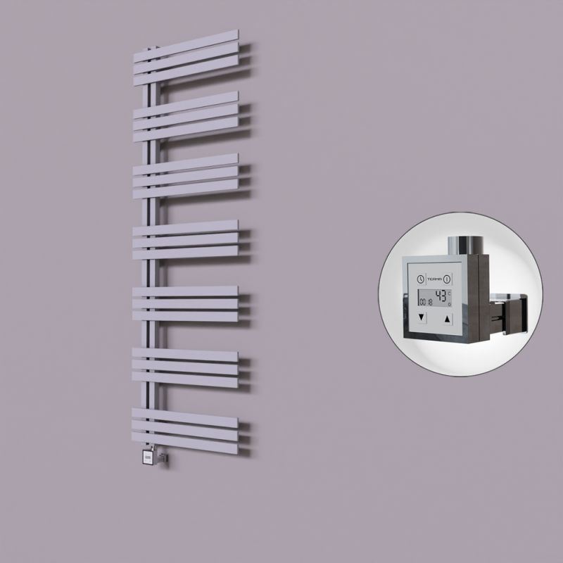 Thames Dekoratif Elektrikli Havlupan 500x1800 Gri (KTX3 Termostat) 1000W - 1THA05001800B4TE7100