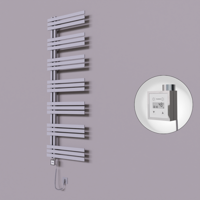 Thames Dekoratif Elektrikli Havlupan 500x1800 Gri (KTX3 Termostat) 1000W Spiral Kablolu - 1THA05001800B4TE7100-K