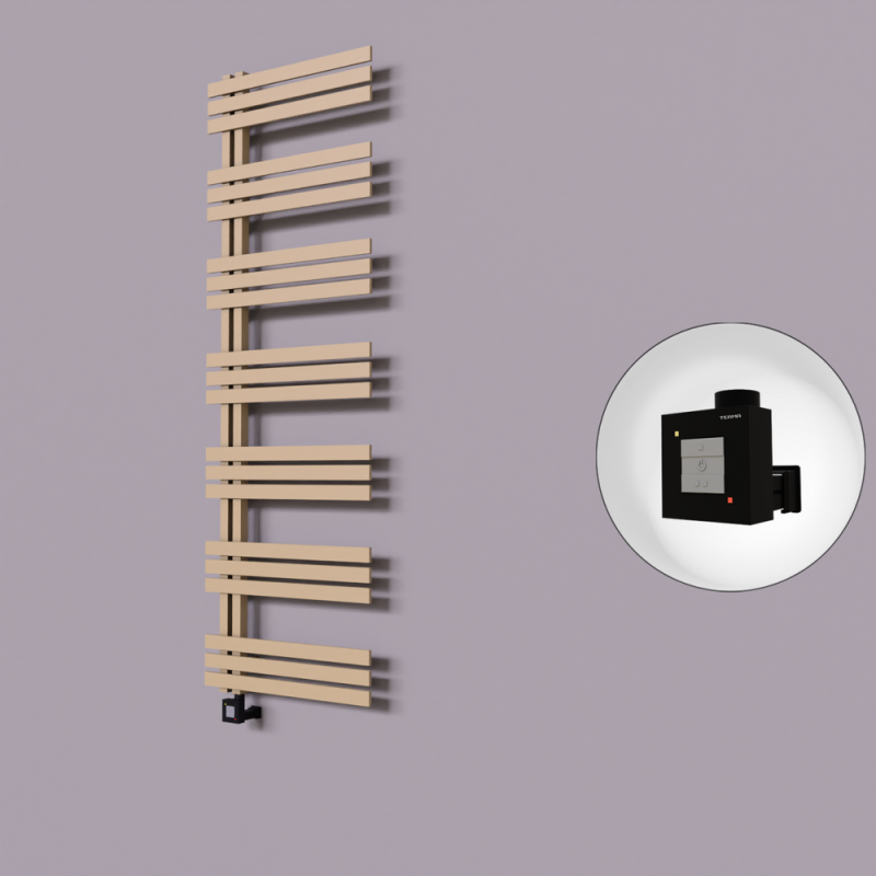 Thames Dekoratif Elektrikli Havlupan 500x1800 Kapuçino (KTX1 Termostat) 1000W - 1THA05001800BKTEB100