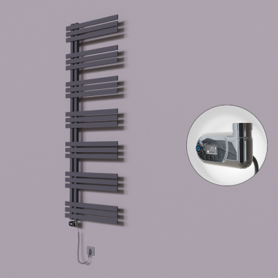 Radiva - Thames Dekoratif Elektrikli Havlupan 500x1800 Koyu Antrasit (Thesis Termostat) 900W