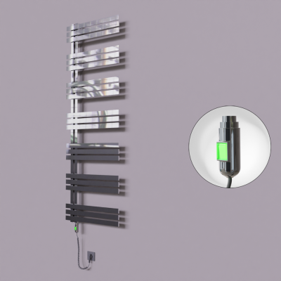Radiva - Thames Dekoratif Elektrikli Havlupan 500x1800 Krom (On/Off Düğmeli) 600W