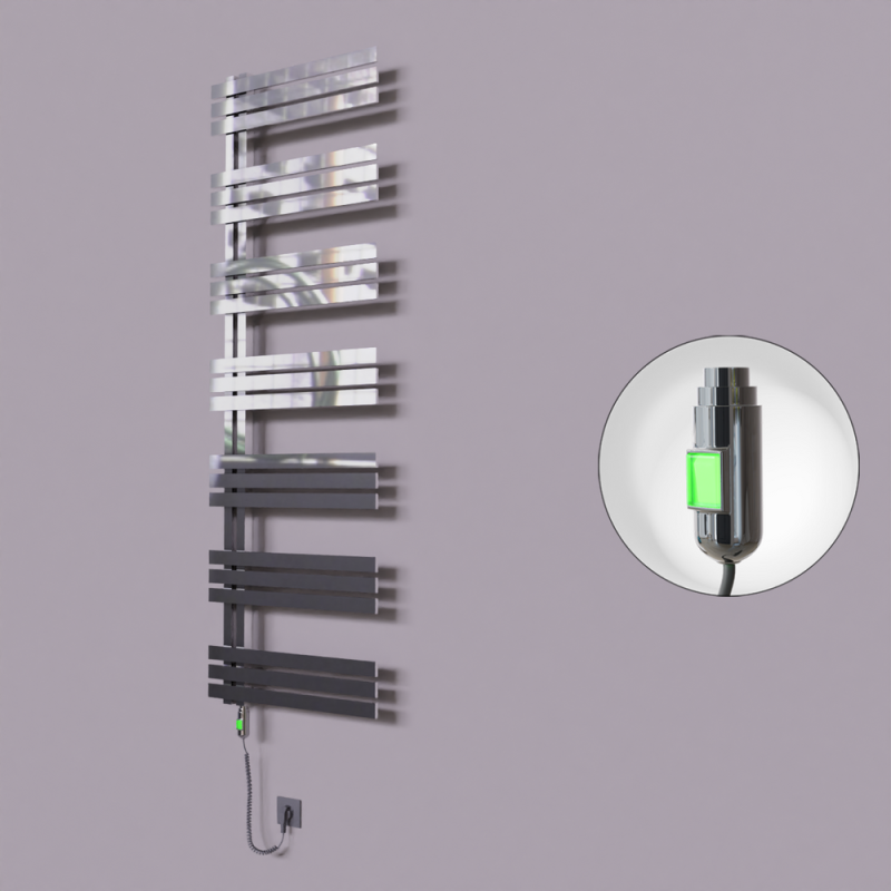 Thames Dekoratif Elektrikli Havlupan 500x1800 Krom (On/Off Düğmeli) 600W - 1THA05001800K1PE1060