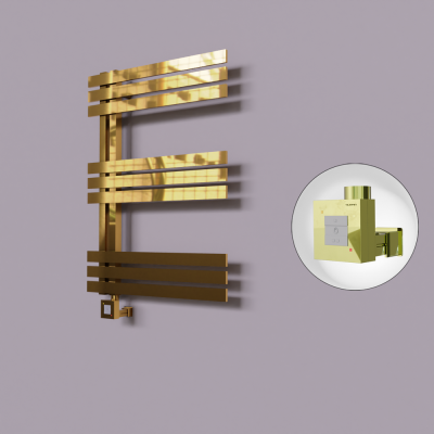 Radiva - Thames Dekoratif Elektrikli Havlupan 500x800 Altın (KTX1 Termostat) 200W (1)