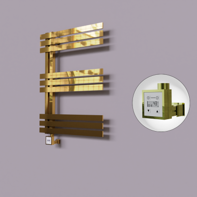 Radiva - Thames Dekoratif Elektrikli Havlupan 500x800 Altın (KTX3 Termostat) 200W