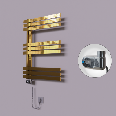 Radiva - Thames Dekoratif Elektrikli Havlupan 500x800 Altın (Thesis Termostat) 200W