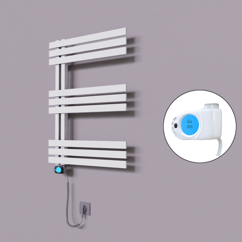 Thames Dekoratif Elektrikli Havlupan 500x800 Beyaz (Musa Termostat) 300W - 1THA05000800B1TE3030