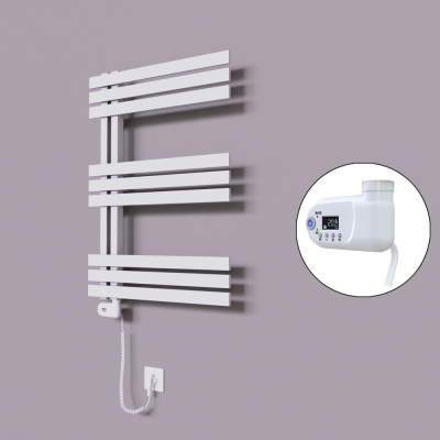 Radiva - Thames Dekoratif Elektrikli Havlupan 500x800 Beyaz (Thesis Termostat) 300W (1)