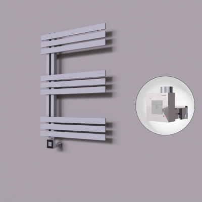 Radiva - Thames Dekoratif Elektrikli Havlupan 500x800 Gri (KTX1 Termostat) 300W (1)