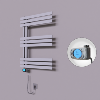 Radiva - Thames Dekoratif Elektrikli Havlupan 500x800 Gri (Musa Termostat) 300W