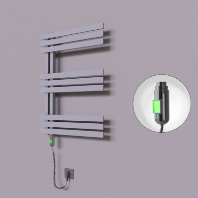 Radiva - Thames Dekoratif Elektrikli Havlupan 500x800 Gri (On/Off Düğmeli) 300W