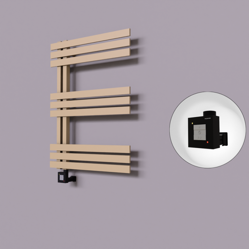 Thames Dekoratif Elektrikli Havlupan 500x800 Kapuçino (KTX1 Termostat) 300W - 1THA05000800BKTEB030