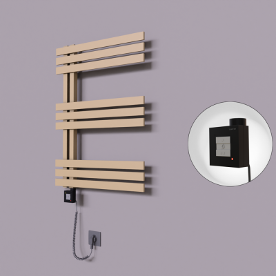 Radiva - Thames Dekoratif Elektrikli Havlupan 500x800 Kapuçino (KTX1 Termostat) 300W Spiral Kablolu