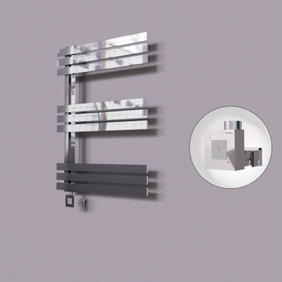 Radiva - Thames Dekoratif Elektrikli Havlupan 500x800 Krom (KTX1 Termostat) 200W (1)