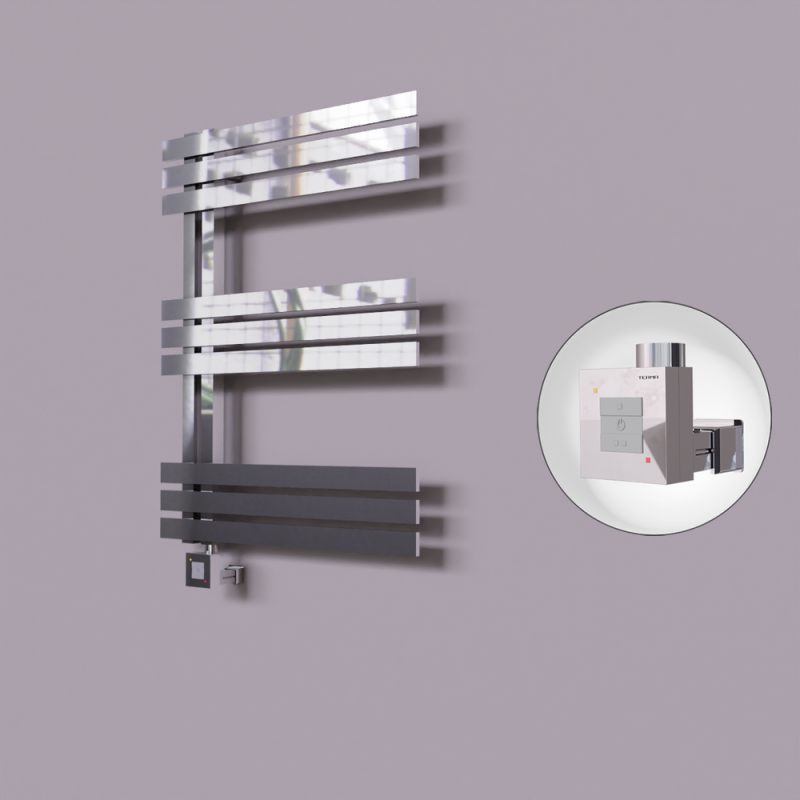 Thames Dekoratif Elektrikli Havlupan 500x800 Krom (KTX1 Termostat) 200W - 1THA05000800K1PEB020