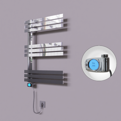 Radiva - Thames Dekoratif Elektrikli Havlupan 500x800 Krom (Musa Termostat) 200W