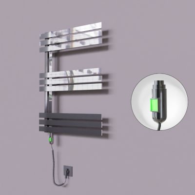 Radiva - Thames Dekoratif Elektrikli Havlupan 500x800 Krom (On/Off Düğmeli) 200W (1)