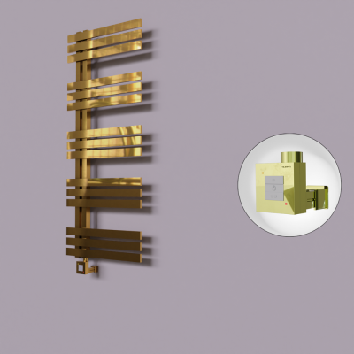 Radiva - Thames Dekoratif Elektrikli Havlupan 600x1200 Altın (KTX1 Termostat) 300W