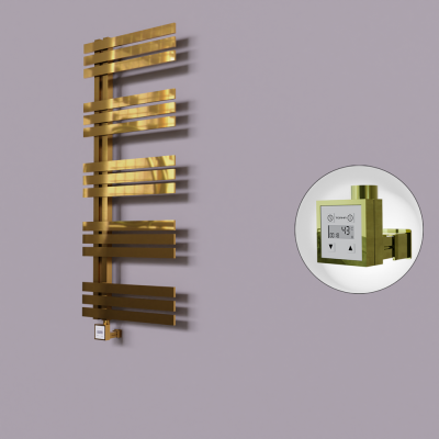 Radiva - Thames Dekoratif Elektrikli Havlupan 600x1200 Altın (KTX3 Termostat) 300W