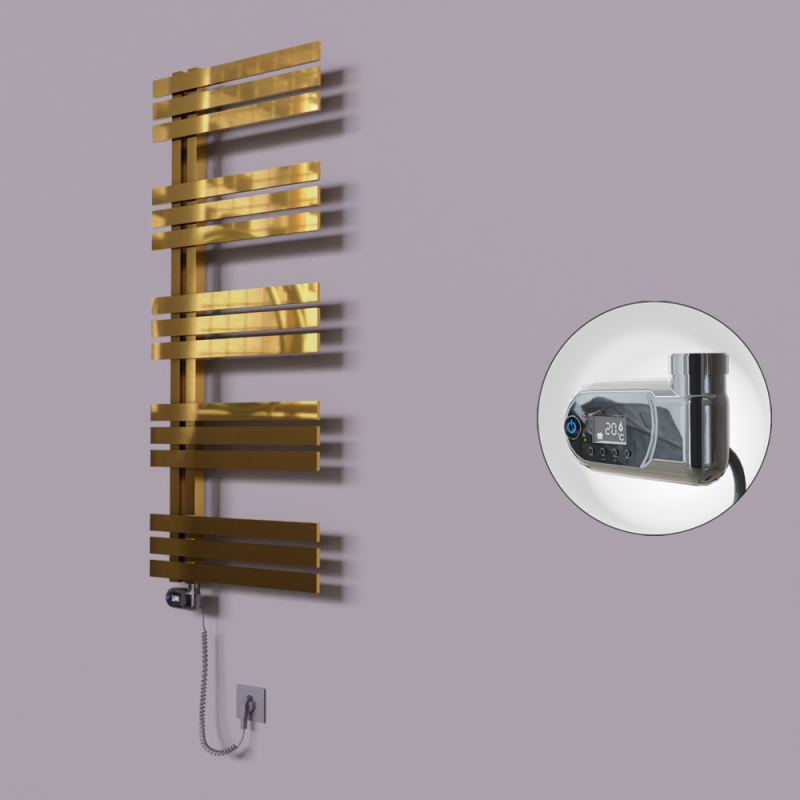 Thames Dekoratif Elektrikli Havlupan 600x1200 Altın (Thesis Termostat) 300W - 1THA06001200K2PE2030