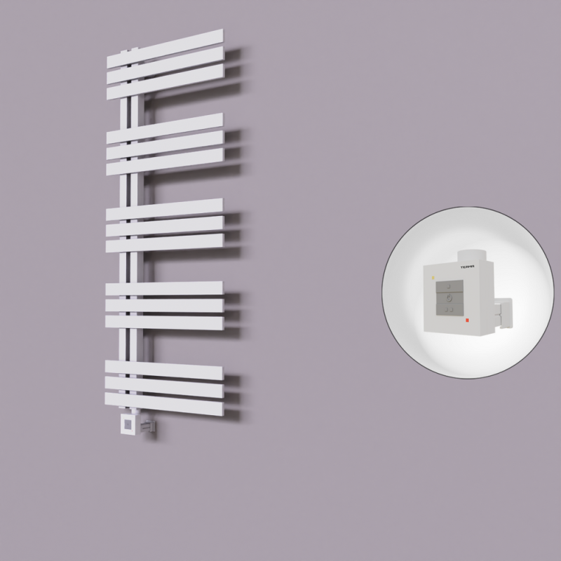 Thames Dekoratif Elektrikli Havlupan 600x1200 Beyaz (KTX1 Termostat) 600W - 1THA06001200B1TEB060