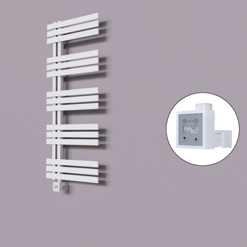 Thames Dekoratif Elektrikli Havlupan 600x1200 Beyaz (KTX3 Termostat) 600W - 1THA06001200B1TE7060