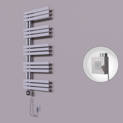Radiva - Thames Dekoratif Elektrikli Havlupan 600x1200 Gri (KTX1 Termostat) 600W Spiral Kablolu (1)