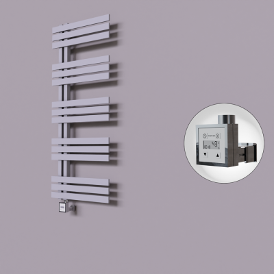 Radiva - Thames Dekoratif Elektrikli Havlupan 600x1200 Gri (KTX3 Termostat) 600W (1)