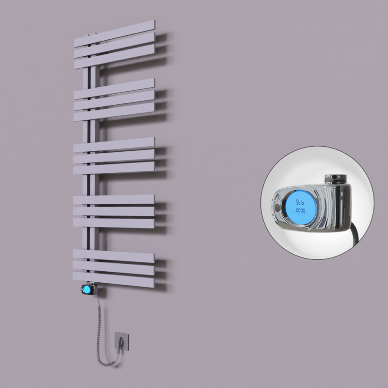 Thames Dekoratif Elektrikli Havlupan 600x1200 Gri (Musa Termostat) 600W - 1THA06001200B4TE3060