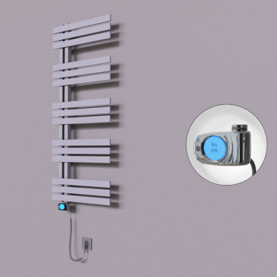 Radiva - Thames Dekoratif Elektrikli Havlupan 600x1200 Gri (Musa Termostat) 600W