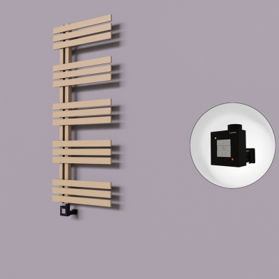 Radiva - Thames Dekoratif Elektrikli Havlupan 600x1200 Kapuçino (KTX1 Termostat) 600W