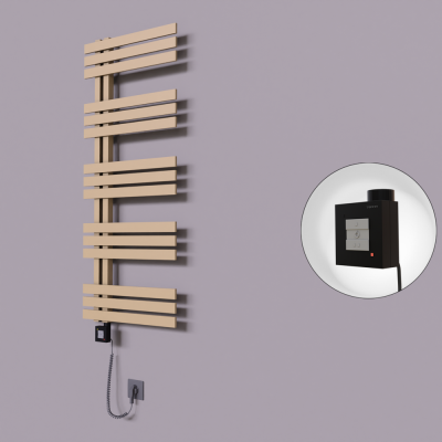 Radiva - Thames Dekoratif Elektrikli Havlupan 600x1200 Kapuçino (KTX1 Termostat) 600W Spiral Kablolu (1)