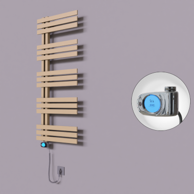 Radiva - Thames Dekoratif Elektrikli Havlupan 600x1200 Kapuçino (Musa Termostat) 600W