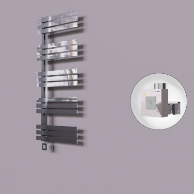 Radiva - Thames Dekoratif Elektrikli Havlupan 600x1200 Krom (KTX1 Termostat) 300W (1)