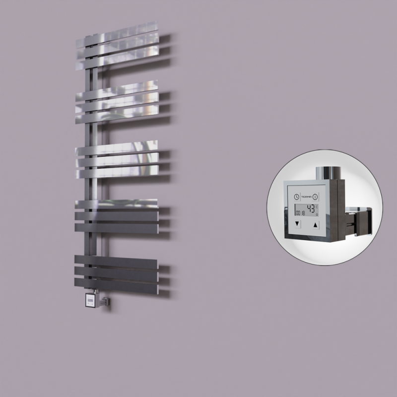 Thames Dekoratif Elektrikli Havlupan 600x1200 Krom (KTX3 Termostat) 300W - 1THA06001200K1PE7030