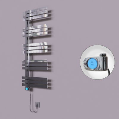 Radiva - Thames Dekoratif Elektrikli Havlupan 600x1200 Krom (Musa Termostat) 300W (1)
