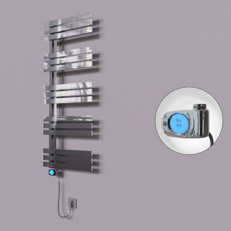 Thames Dekoratif Elektrikli Havlupan 600x1200 Krom (Musa Termostat) 300W - 1THA06001200K1PE3030