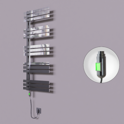 Radiva - Thames Dekoratif Elektrikli Havlupan 600x1200 Krom (On/Off Düğmeli) 300W (1)