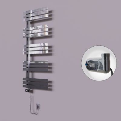 Radiva - Thames Dekoratif Elektrikli Havlupan 600x1200 Krom (Thesis Termostat) 300W