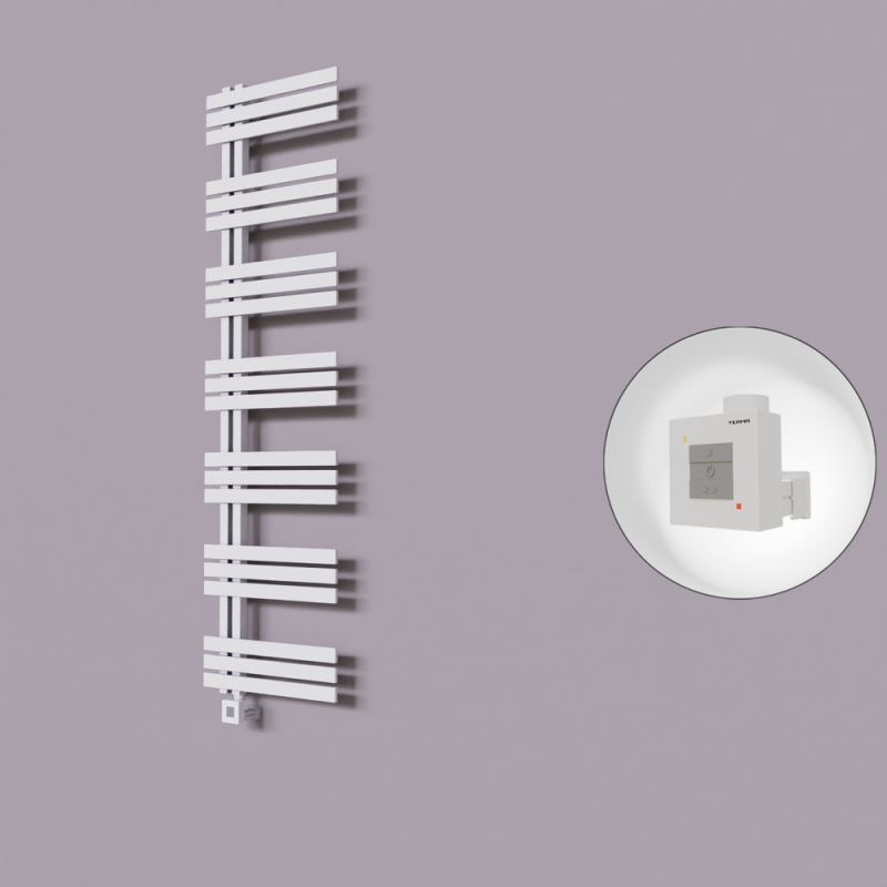 Thames Dekoratif Elektrikli Havlupan 600x1800 Beyaz (KTX1 Termostat) 1000W - 1THA06001800B1TEB100